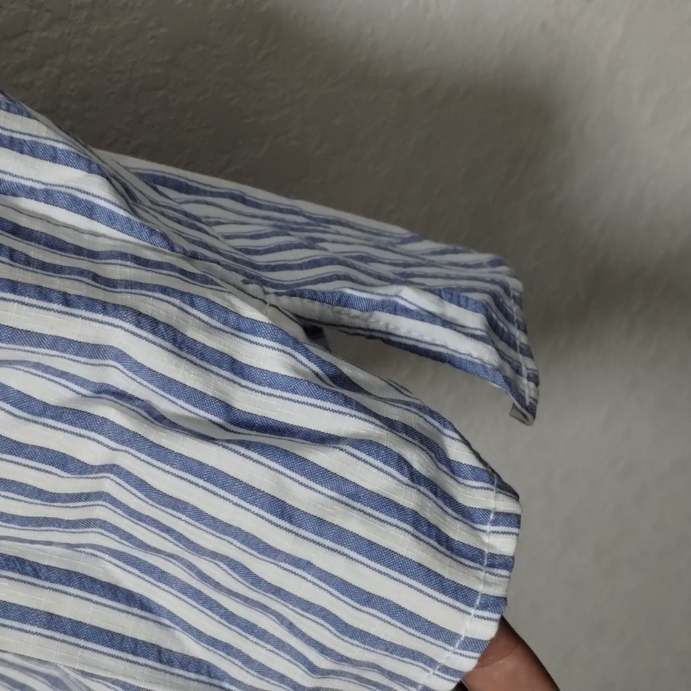 Max Studio Striped Button Down Shirt - image 6